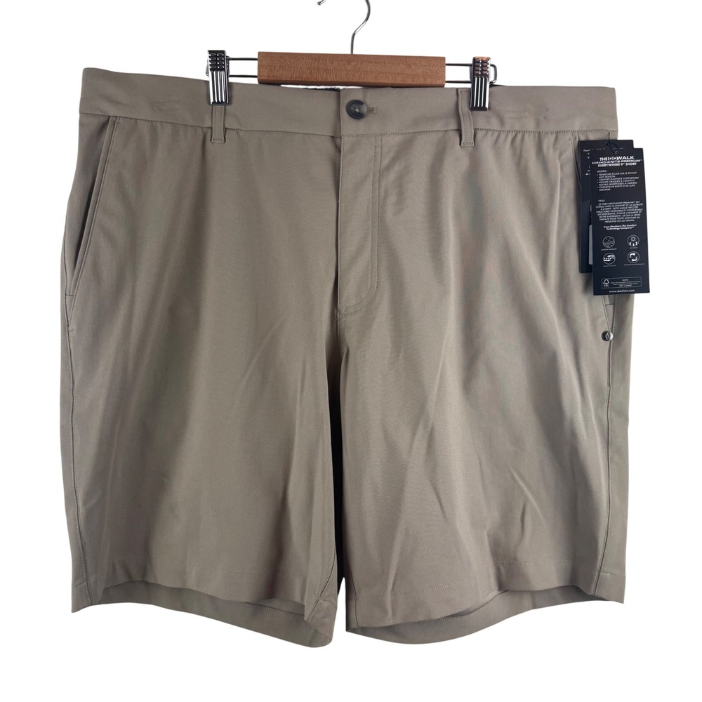 Skechers‎ GoWalk Everywhere Short Mens 38 Tan Skech-Knits Relaxed Fit 9" Inseam